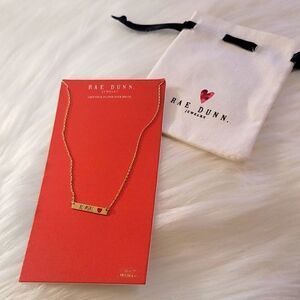 Rae Dunn BE MINE 14KT Gold plated over brass 16+2" Necklace